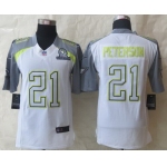 Nike Team Carter #21 Patrick Peterson 2015 Pro Bowl White Elite Jersey