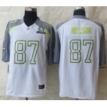 Nike Team Carter #87 Jordy Nelson 2015 Pro Bowl White Elite Jersey
