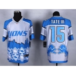 Nike Detroit Lions #15 Golden Tate III 2015 Noble Fashion Elite Jersey