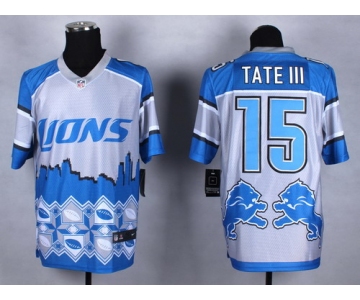 Nike Detroit Lions #15 Golden Tate III 2015 Noble Fashion Elite Jersey