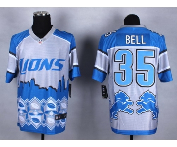 Nike Detroit Lions #35 Joique Bell 2015 Noble Fashion Elite Jersey