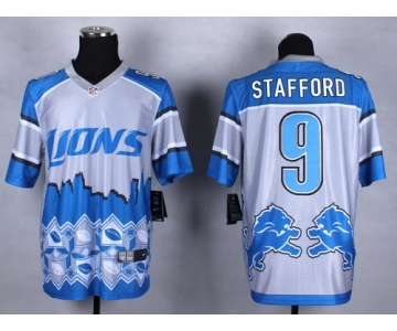 Nike Detroit Lions #9 Matthew Stafford 2015 Noble Fashion Elite Jersey