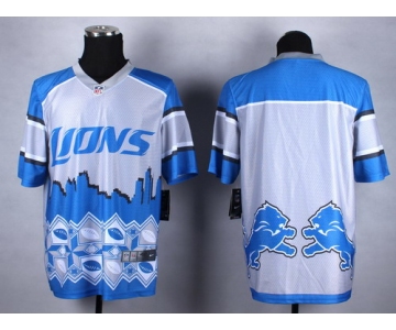 Nike Detroit Lions Blank 2015 Noble Fashion Elite Jersey