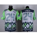 Nike Seattle Seahawks #24 Marshawn Lynch 2015 Noble Fashion Elite Jersey