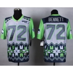 Nike Seattle Seahawks #72 Michael Bennett 2015 Noble Fashion Elite Jersey