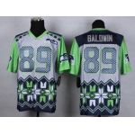 Nike Seattle Seahawks #89 Doug Baldwin 2015 Noble Fashion Elite Jersey