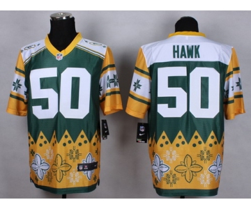 Nike Green Bay Packers #50 A.J. Hawk 2015 Noble Fashion Elite Jersey