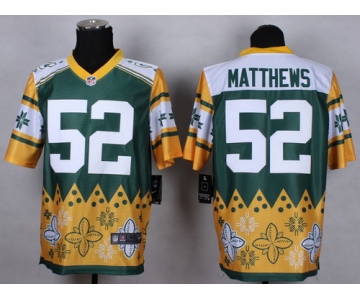 Nike Green Bay Packers #52 Clay Matthews 2015 Noble Fashion Elite Jersey