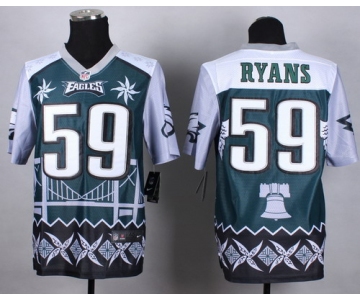 Nike Philadelphia Eagles #59 DeMeco Ryans 2015 Noble Fashion Elite Jersey