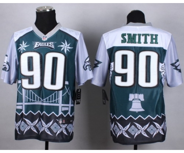 Nike Philadelphia Eagles #90 Marcus Smith 2015 Noble Fashion Elite Jersey