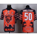 Nike Chicago Bears #50 Mike Singletary 2015 Noble Fashion Elite Jersey