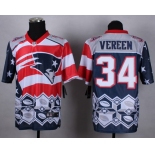 Nike New England Patriots #34 Shane Vereen 2015 Noble Fashion Elite Jersey