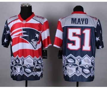 Nike New England Patriots #51 Jerod Mayo 2015 Noble Fashion Elite Jersey