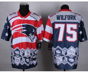 Nike New England Patriots #75 Vince Wilfork 2015 Noble Fashion Elite Jersey