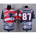 Nike New England Patriots #87 Rob Gronkowski 2015 Noble Fashion Elite Jersey
