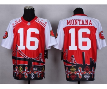 Nike San Francisco 49ers #16 Joe Montana 2015 Noble Fashion Elite Jersey