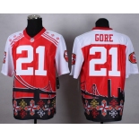 Nike San Francisco 49ers #21 Frank Gore 2015 Noble Fashion Elite Jersey