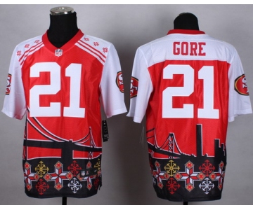 Nike San Francisco 49ers #21 Frank Gore 2015 Noble Fashion Elite Jersey