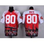 Nike San Francisco 49ers #80 Jerry Rice 2015 Noble Fashion Elite Jersey