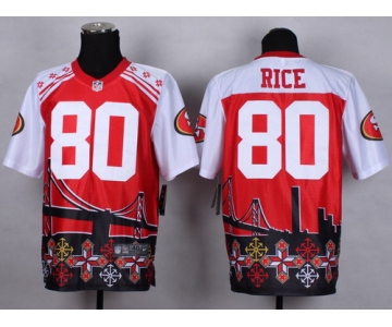 Nike San Francisco 49ers #80 Jerry Rice 2015 Noble Fashion Elite Jersey