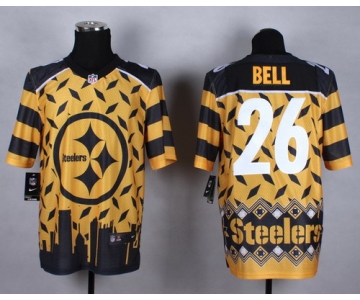 Nike Pittsburgh Steelers #26 LeVeon Bell 2015 Noble Fashion Elite Jersey