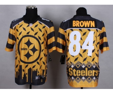 Nike Pittsburgh Steelers #84 Antonio Brown 2015 Noble Fashion Elite Jersey