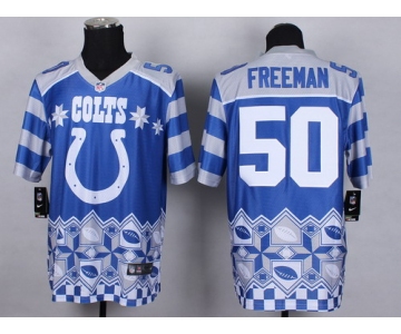 Nike Indianapolis Colts #50 Jerrell Freeman 2015 Noble Fashion Elite Jersey