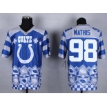 Nike Indianapolis Colts #98 Robert Mathis 2015 Noble Fashion Elite Jersey