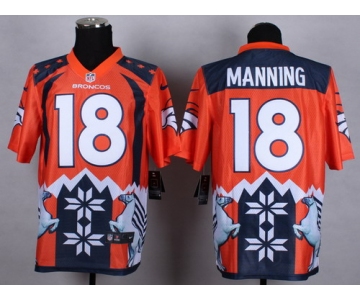 Nike Denver Broncos #18 Peyton Manning 2015 Noble Fashion Elite Jersey