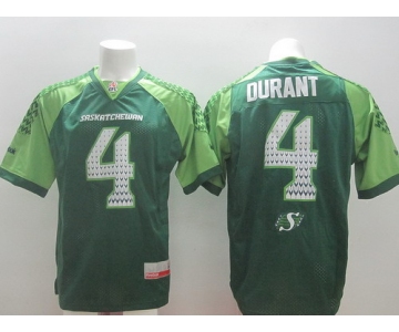 CFL Saskatchewan Roughriders #4 Darian Durant 2014 Green Jersey