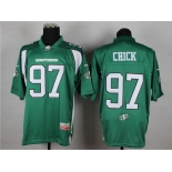 CFL Saskatchewan Roughriders #97 John Chick Green Jersey