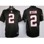 Nike Atlanta Falcons #2 Matt Ryan Black Game Jersey
