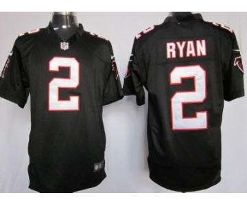 Nike Atlanta Falcons #2 Matt Ryan Black Game Jersey