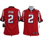 Nike Atlanta Falcons #2 Matt Ryan Red Game Jersey