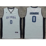 Men's Detroit Pistons #0 Andre Drummond Revolution 30 Swingman New Gray Jersey