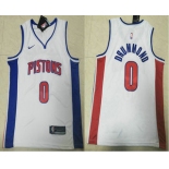Men's Detroit Pistons #0 Andre Drummond White 2019 Nike Swingman Stitched NBA Jersey
