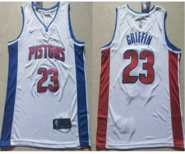Men's Detroit Pistons #23 Blake Griffin White 2019 Nike Swingman Stitched NBA Jersey