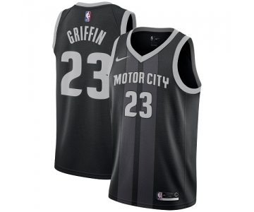 Nike Detroit Pistons #23 Blake Griffin Black NBA Swingman City Edition Jersey