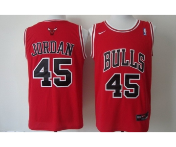 Chicago Bulls #45 Michael Jordan Revolution 30 Swingman Red Jersey