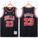 Men's Chicago Bulls #23 Michael Jordan Red 1996-97 Throwback Champions Stitched Jersey
