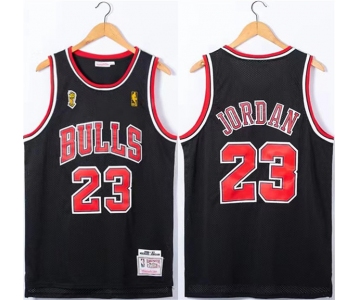 Men's Chicago Bulls #23 Michael Jordan Red 1996-97 Throwback Champions Stitched Jersey