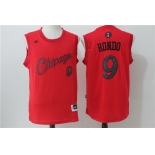 Men's Chicago Bulls #9 Rajon Rondo adidas Red 2016 Christmas Day Stitched NBA Swingman Jersey