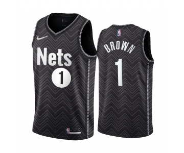 Brooklyn Nets #1 Bruce Brown Black NBA Swingman 2020-21 Earned Edition Jersey