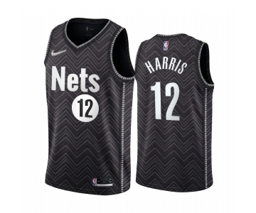 Brooklyn Nets #12 Joe Harris Black NBA Swingman 2020-21 Earned Edition Jersey