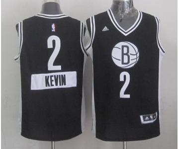 Brooklyn Nets #2 Kevin Garnett Revolution 30 Swingman 2014 Christmas Day Black Jersey
