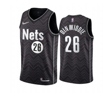 Brooklyn Nets #26 Spencer Dinwiddie Black NBA Swingman 2020-21 Earned Edition Jersey