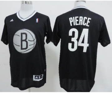 Brooklyn Nets #34 Paul Pierce Revolution 30 Swingman 2013 Christmas Day Black Jersey