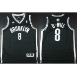 Brooklyn Nets #8 D-Will Black Nickname Revolution 30 Swingman Black Jersey