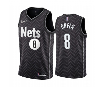 Brooklyn Nets #8 Jeff Green Black NBA Swingman 2020-21 Earned Edition Jersey