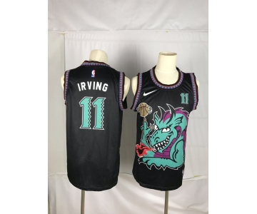 Men Brooklyn Nets 11 Irving Black dragon Nike 2021 Nike NBA Jersey